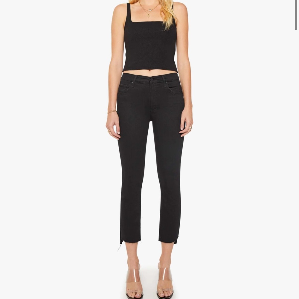 MOTHER Insider Cropped Step Fray Jeans